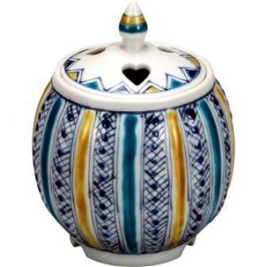 九谷焼 茶道具 香炉 古九谷風赤絵小紋 長谷川紀代作 : ZAZU&CO. - 通販