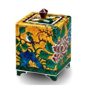 九谷焼 茶道具 香炉 古九谷風赤絵小紋 長谷川紀代作 : ZAZU&CO. - 通販