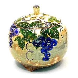 金沢金箔工芸品] 金箔小文庫〜錦花鳥（伝統工芸品）□ : 清水焼