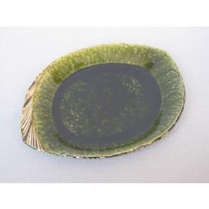 盛皿 大皿 中皿 プレート 和陶器 和モダン /織部鉄絵菱型盛皿｜utsuwa-roan