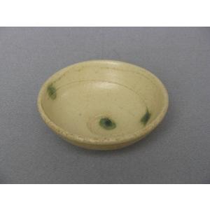取皿 小皿 プレート 和陶器 和モダン /黄瀬戸渦紋丸小付