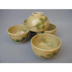 茶道具 水指 水差し 織部耳付 瀬戸 加藤芳右衛門作 大萱八坂窯