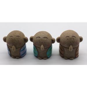 花器 花瓶 置物 インテリア 和陶器 和モダン /ミニ地蔵３体