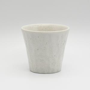 焼酎カップ　鉄釉白粉引　酒器 おちょこ ぐい呑み とっくり かたくち おしゃれ 伝統焼き物