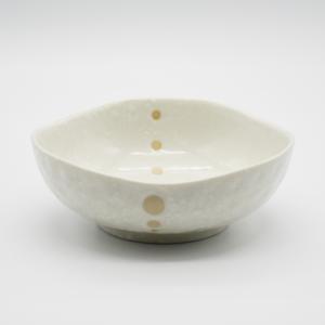 美濃焼 雪粉引 4寸浅鉢 和食器 おしゃれ モダン シンプル : 食器 高橋
