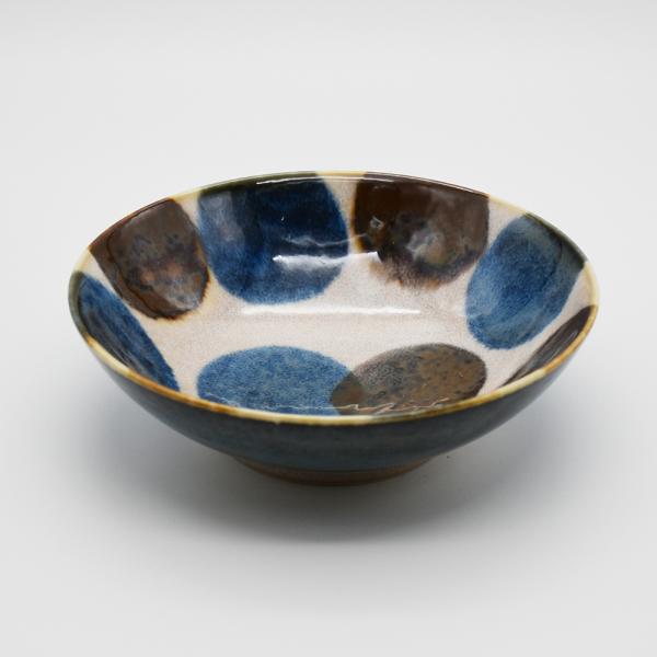 筆青　点打　５寸小鉢 手描き器 食器 おしゃれ 皿  美濃焼 ブランド 和食器 洋食器