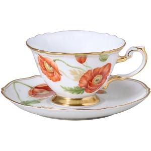 大倉陶園　ポピー　1客碗皿　コーヒーカップ　ソーサー