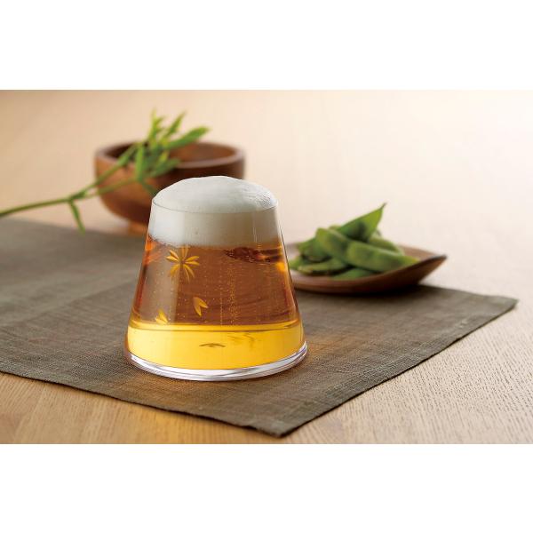 江戸硝子　富士山　宝永グラス　木箱入り