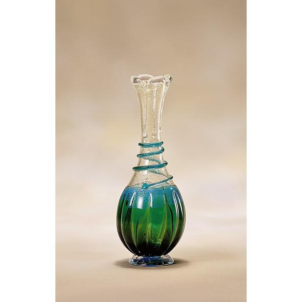 津軽びいどろ　花器　フラワーベース　春の芽　花瓶　F79623