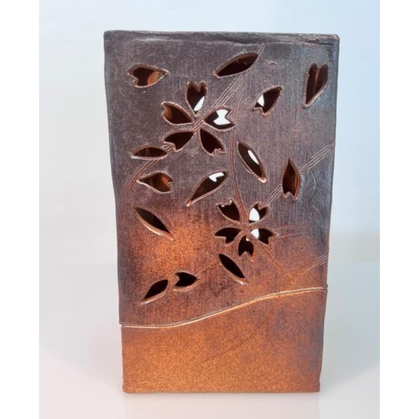 伊万里焼　文祥窯　角桜　あんどん　行燈