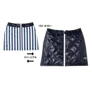 CALLAWAY キャロウェイ リバーシブル 中綿スカート ドット柄 ネイビー