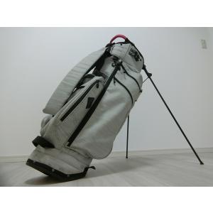 MARK&LONA スタンド式キャディバッグ グレーとブラック　ヘッドカバー付き MARK&LONA（マークアンドロナ） マーク＆ロナ スタンド式キャディ