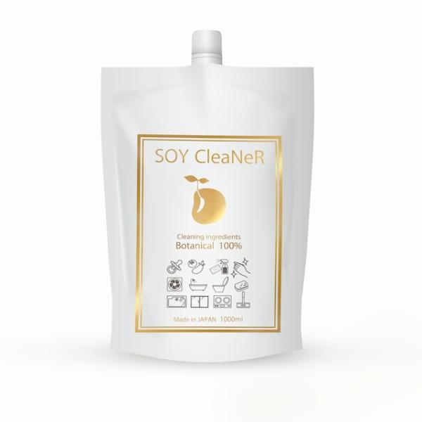 大豆からできた手と環境に優しい洗剤「SOY CleaNeR」1000ml 人にも環境にも優しい洗浄成...