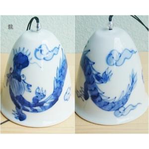 有田焼 釣鐘型風鈴 【龍・呉須刷毛】の詳細画像3