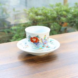 有田焼 復刻古伊万里 錦色絵 コーヒーカップ＆ソーサー【送料