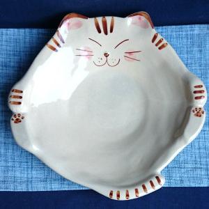有田焼 猫型大皿 カレー皿 ワンプレート Sミケ : 有田焼 器の華 まる