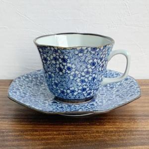 有田焼　コーヒー碗皿　桜もみじ