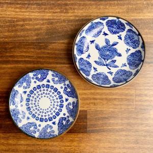 有田焼 しん窯 青花 長崎紋 渕上り5寸皿 : 神楽坂のうつわ屋さん 陶
