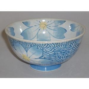 有田焼　A藍唐草花土物茶付