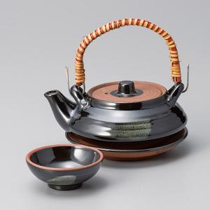 土瓶蒸しの器 天目平型土瓶むし(直火可)の詳細画像2