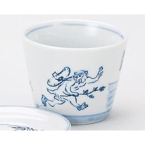 そば千代口（蕎麦猪口） 鳥獣戯画（喧嘩の図） : 器屋一信ヤフー