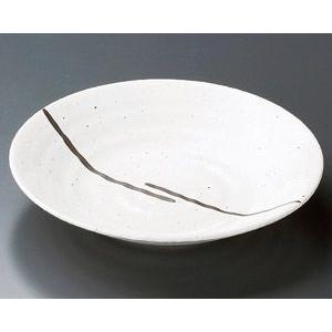 麺皿（盛皿） クラフトラインリップル７．５皿 23.3cm｜utuwayaissin