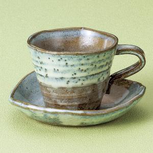 グリーンうのふさざ波 コーヒー碗皿・業務用（日本製）｜utuwayaissin
