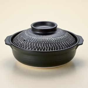銀峯三島 深型土鍋11号（6人用・日本製） : 器屋一信ヤフー店