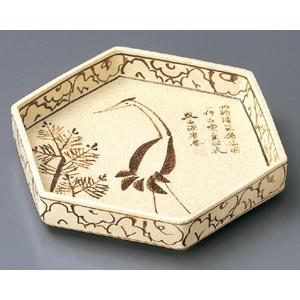 乾山鶴絵 六角皿（前菜皿） : 器屋一信ヤフー店 - 通販 - Yahoo
