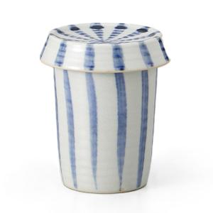 ヒレ酒カップ 竹製ハカマ付き 呉須ふぐ ひれ酒 陶器 日本酒 おしゃれ