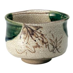 赤絵織部 茶碗 抹茶碗 陶器 茶道具 抹茶碗 織部（赤津焼） : 器屋一信ヤフー店 - 通販 - Yahoo!ショッピング