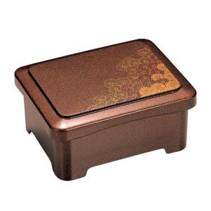 うな重の器（うな重箱）新光月丼重 柿朱金牡丹内朱 : 器屋一信ヤフー店