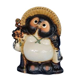 【開運】信楽焼　13号 狸　たぬき　タヌキ 信楽焼たぬき13号 開運狸 H42cm : 器屋一信ヤフー店 - 通販