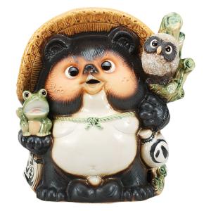 信楽焼 Amazon.co.jp: 信楽焼 8号こづち持ち狸 しがらきハンカチパッケージ