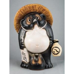 信楽焼たぬき11号 福々狸古信楽風 H35cm : 器屋一信ヤフー店 信楽焼たぬき11号 福々狸古信楽風 H35cm : 器屋一信ヤフー店