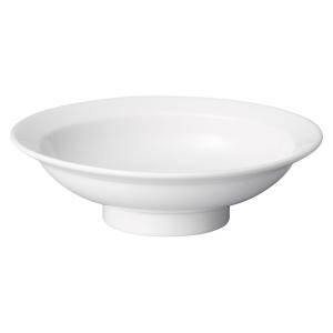 中華白翔7.0丸高台皿(21.8cm)の詳細画像1