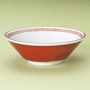 業務用ラーメンどんぶり 赤巻鳳凰６．５切立丼・19.6cm｜utuwayaissin