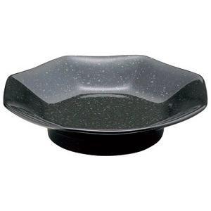 黒御影 八角高台皿（チャーハン皿・シューマイ皿）