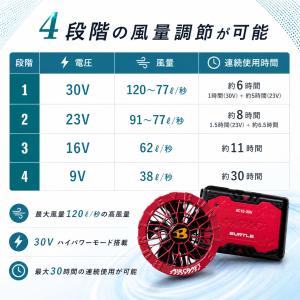 バートル 2026 30V リチウムイオンバッ...の詳細画像3