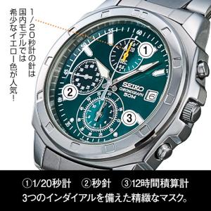 SEIKO セイコー クロノグラフ グリーン文...の詳細画像2