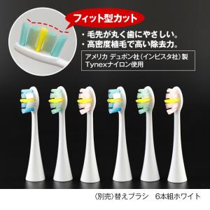 音波振動歯ブラシ・プラジール2 替えブラシ6本セットの詳細画像2