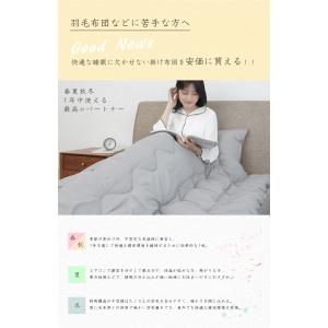 掛け布団 ダブル 布団 羽毛布団 のように暖か...の詳細画像3