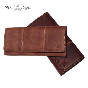 Ain Soph（アインソフ） ラウンドファスナー長財布 Hard Pull-up