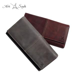Ain Soph（アインソフ） 長財布 革財布 ロングウォレット ラウンド