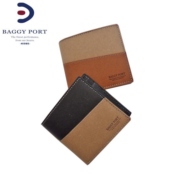 BAGGY PORT バギーポート 財布 リサイクルレザー 小銭入れ付き 二つ折り財布 折り札 ZK...