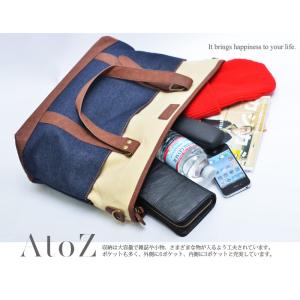 トートバッグ レディース メンズ A4 2wa...の詳細画像4