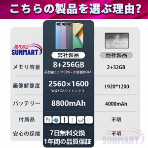 タブレット 本体 PC 10インチ 8+256...の詳細画像3