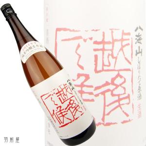 新潟/信越・東北の地酒 八海山 越後で候 純米大吟醸生酒 しぼりたて生原酒 (八海醸造)720ml