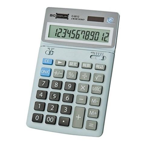 ビッグディスプレイ卓上電卓 12桁税計算 Ｄ−9012/ 電卓