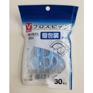 Vセレクト 個包装フロスピック 30本入/ デンタルフロス